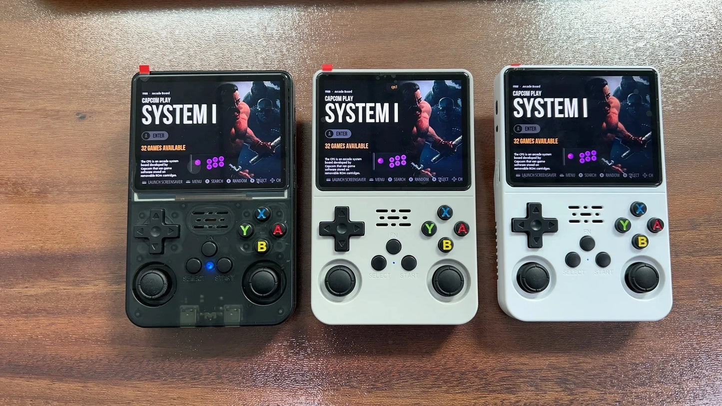 Nová kapesní herní konzole R36s open source Linux 3,5palcová obrazovka IPS ruční 128GB video přehrávač Vánoční dárek