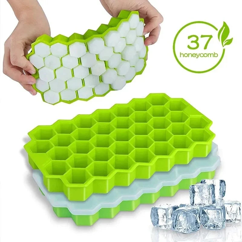 1ks Honeycomb 37 mřížkový tác na kostky bez víka DIY forma na led