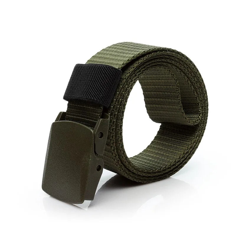 Automatická přezka Nylonový armádní taktický pásek Muži Ženy Vojenský pás Plátěné pásy Cummerbunds Vysoce kvalitní pásek pro přepravu