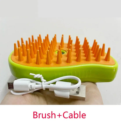 Kočka Pes Parní kartáč Elektrický sprej Vodní sprej Kotě Hřeben pro mazlíčky Měkká silikonová depilace Kočky Kartáč na vlasy do koupele Potřeby pro péči o vlasy