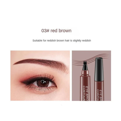 4bodová tužka na obočí Voděodolná tužka na obočí Vodotěsná tužka na obočí Přírodní make-up Dlouhotrvající make-up Módní tužka na obočí