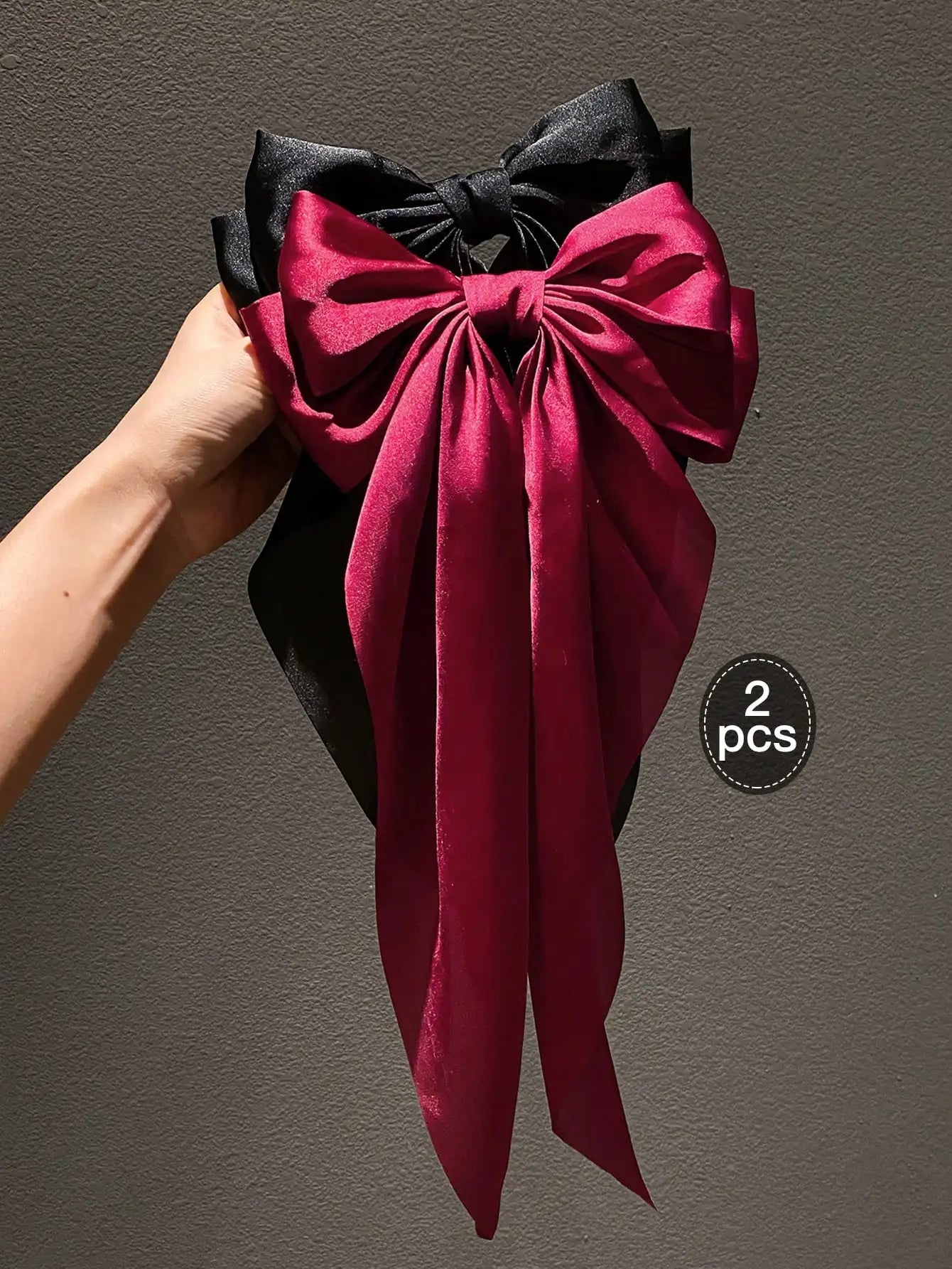 1/2/8ks Big Bow Ribbon Vlásenka pro ženy