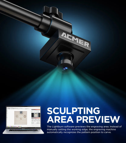 Kamera ACMER A500 Lightbrun pro ACMER XTOOL SCULPFUN Atomstack Ortur IKIER CREALITY TWO TREES COMGROW Laserové gravírování