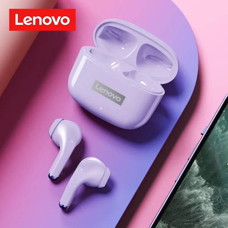 Sluchátka Lenovo LP40 Pro Bluetooth 5.3 Bezdrátová sportovní sluchátka Vodotěsná sluchátka s mikrofonem a dotykovým ovládáním TWS Headset