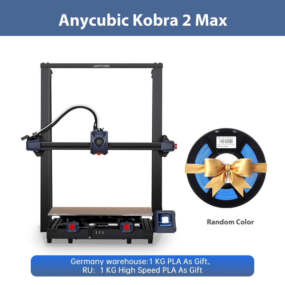 ANYCUBIC KOBRA 2 Max velkoformátová FDM 3D velikost sestavení tiskárny 500*420*420mm s 500mm/s Maximální rychlost tisku Automatické vyrovnávání