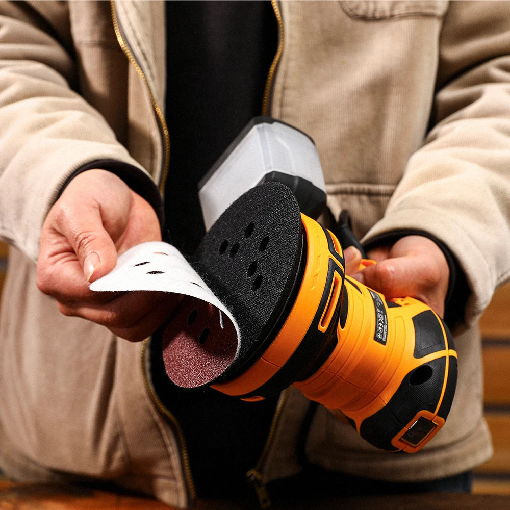 DEKO DKOS32XL125 320W Rychlost 14000pm Random Orbit Sander Domácí DIY Carpenter Strong Dust Collection Leštička