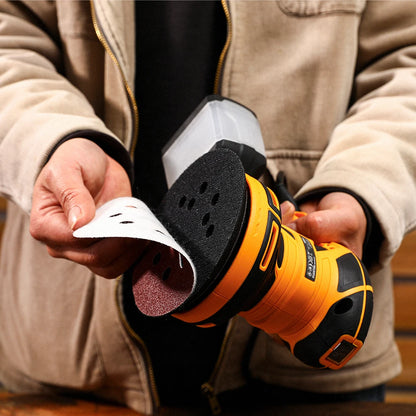 DEKO DKOS32XL125 320W Rychlost 14000pm Random Orbit Sander Domácí DIY Carpenter Strong Dust Collection Leštička