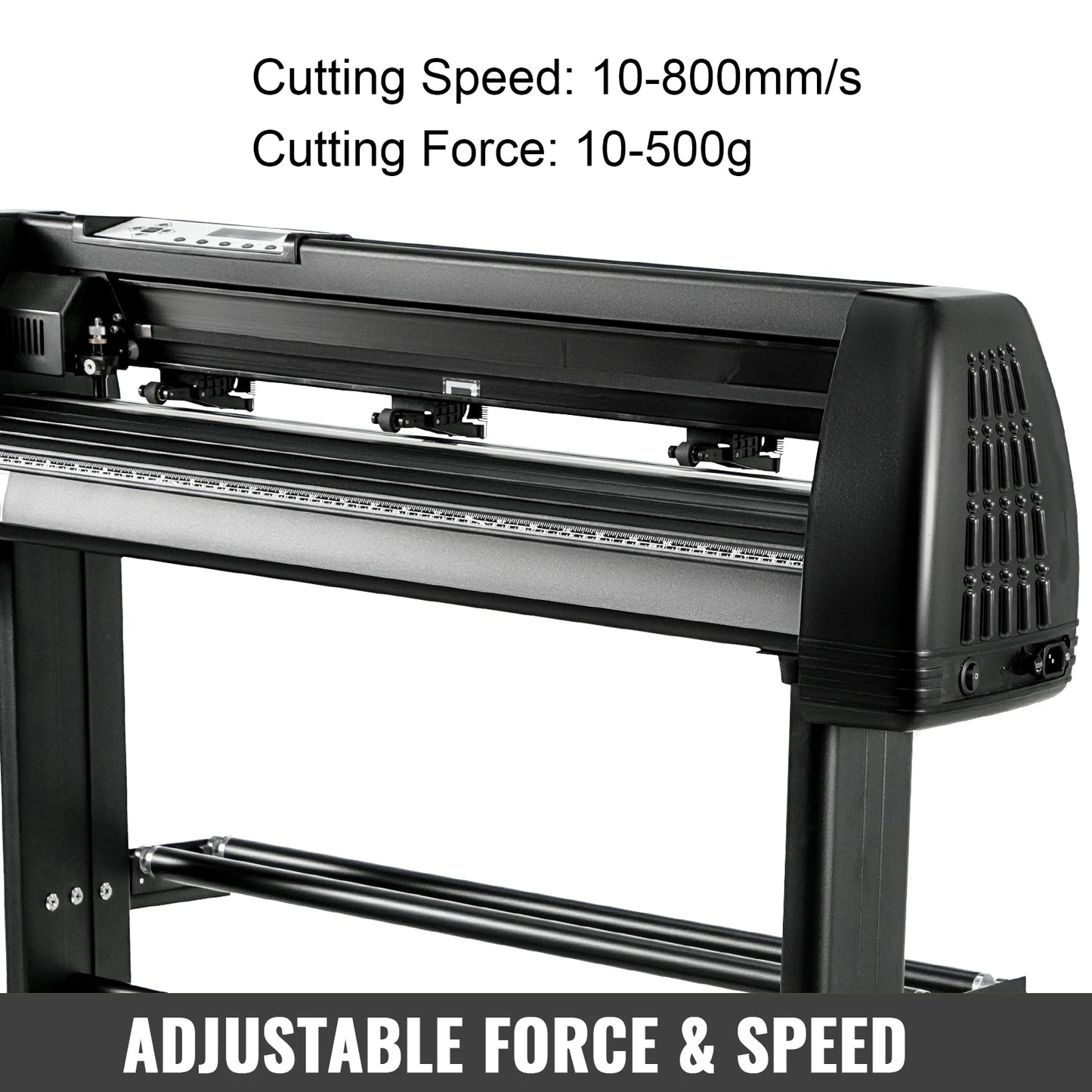 VEVOR 28-34palcový vinylový řezací stroj s podlahovým stojanem Startovací sady plotru pro řezání vinylových nápisů Software Nastavitelná rychlost síly