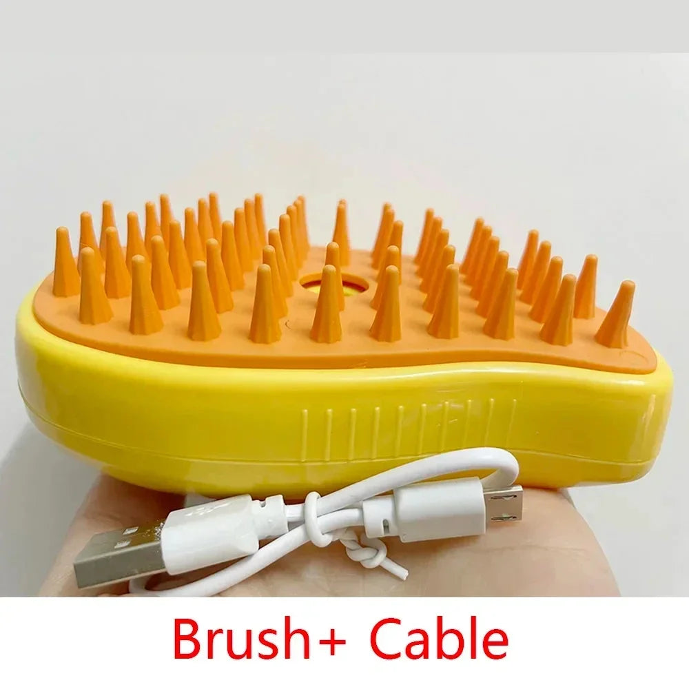 Kočka Pes Parní kartáč Elektrický sprej Vodní sprej Kotě Hřeben pro mazlíčky Měkká silikonová depilace Kočky Kartáč na vlasy do koupele Potřeby pro péči o vlasy