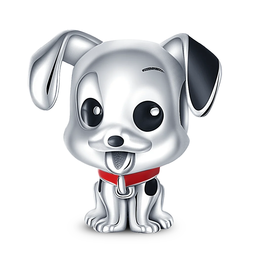 Nové 925 Sterling Silver Módní Dámské korálky s přívěskem Wolf Head Dumbo Vhodné pro náramek Pandora Náhrdelník DIY jemné šperky