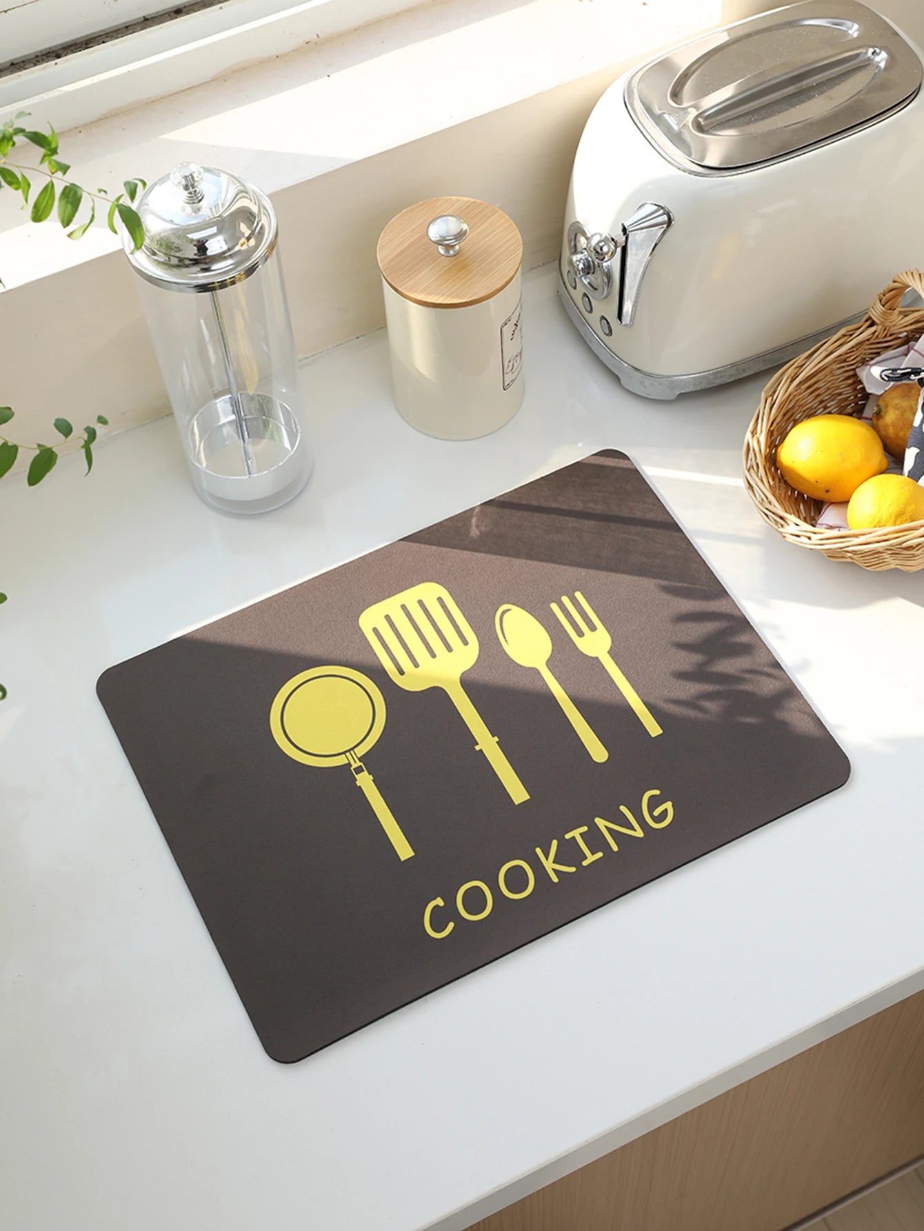 Absorpční podložka pod kávu jednobarevná prostírání kuchyňské příbory podložka na sušení láhve prostírání pro příbory podlaha koberec Odtokový polštářek na šálek a misku