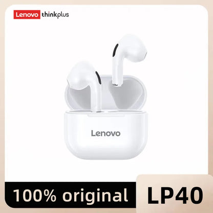 Originální sluchátka Lenovo lp40 Bluetooth 5.0 s pohlcujícím zvukem HIFI TWS s dotykovým ovládáním mikrofonu pro pohyb v dlouhém pohotovostním režimu