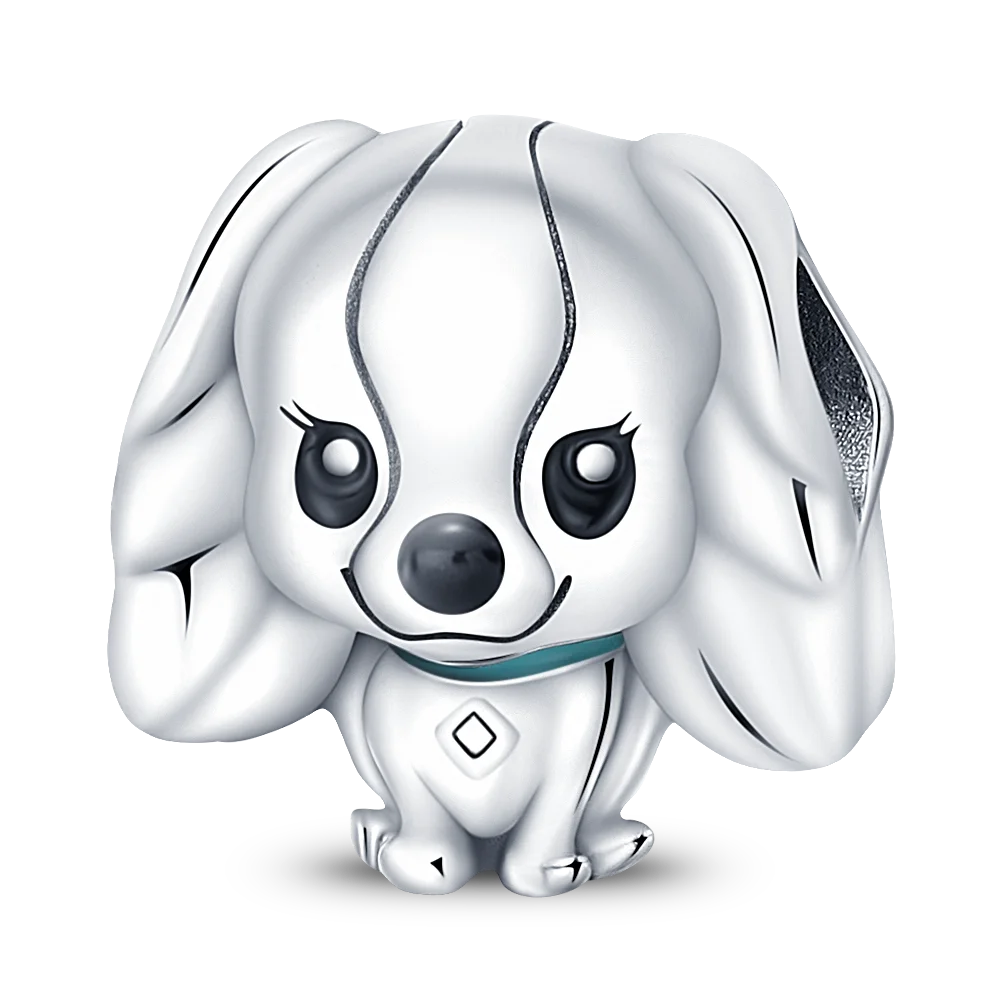 Nové 925 Sterling Silver Módní Dámské korálky s přívěskem Wolf Head Dumbo Vhodné pro náramek Pandora Náhrdelník DIY jemné šperky