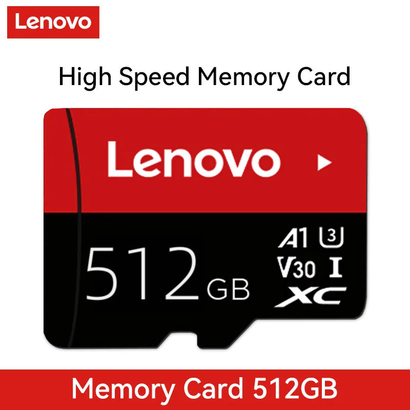 Paměťová karta Lenovo 512 GB 256 GB 128 GB 64 GB 32 GB U3 V30 4K Full HD Micro TF Mini SD karta Paměťová karta TF Flash pro telefon/počítač