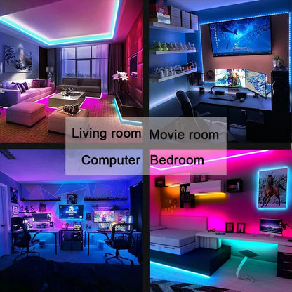Páska Bluetooth USB LED páskové světlo 5050 SMD 5V USB RGB světla Flexibilní LED lampa Páska Páska RGB Samolepící TV stolní dioda