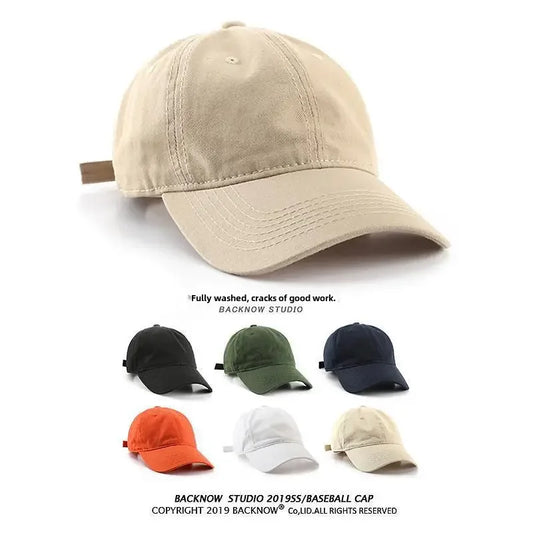 Čepice Duck Tongue Všestranné dámské Korejský styl Bavlna Baseballová čepice v japonském stylu Ležérní Pár Měkký top Šetrný k pokožce Špičkový...