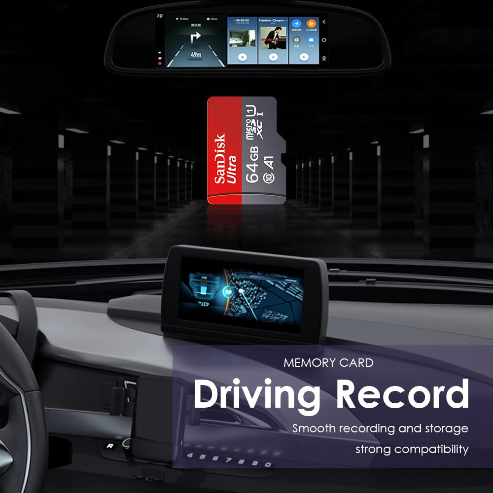 Paměťová karta SanDisk Ultra A1 Micro SD V10 C10 U1 32GB 64G 128G 256G 512G 1TB TF Flash karta pro telefon s fotoaparátem Nintendo Switch