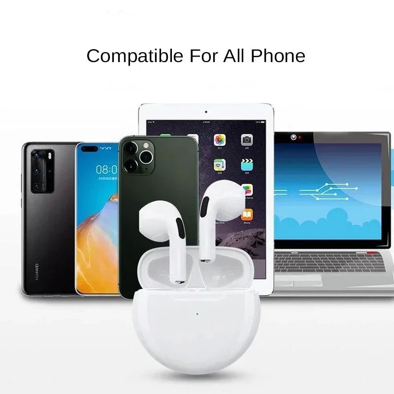 #Original Air Pro 6 TWS Bezdrátová sluchátka Bluetooth sluchátka pro iPhone 15 14 13 12 Pro Max Mini Headset Sluchátka Příslušenství