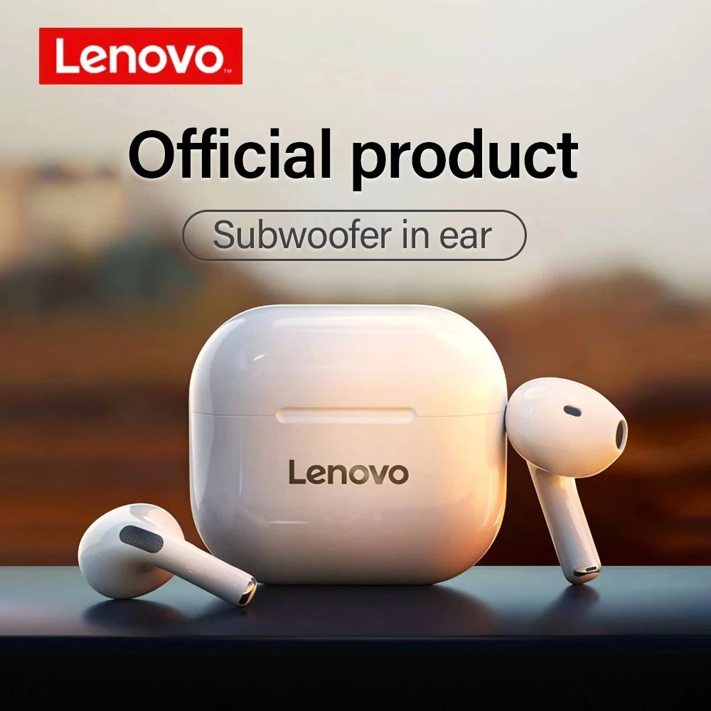 Originální sluchátka Lenovo lp40 Bluetooth 5.0 s pohlcujícím zvukem HIFI TWS s dotykovým ovládáním mikrofonu pro pohyb v dlouhém pohotovostním režimu