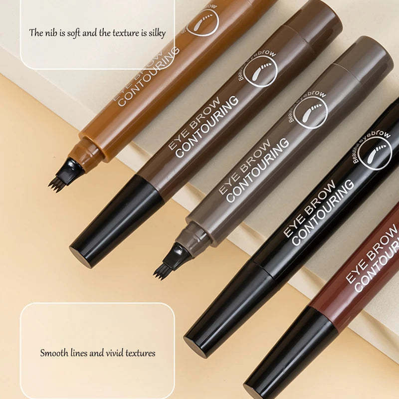 4bodová tužka na obočí Voděodolná tužka na obočí Vodotěsná tužka na obočí Přírodní make-up Dlouhotrvající make-up Módní tužka na obočí