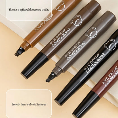 4bodová tužka na obočí Voděodolná tužka na obočí Vodotěsná tužka na obočí Přírodní make-up Dlouhotrvající make-up Módní tužka na obočí