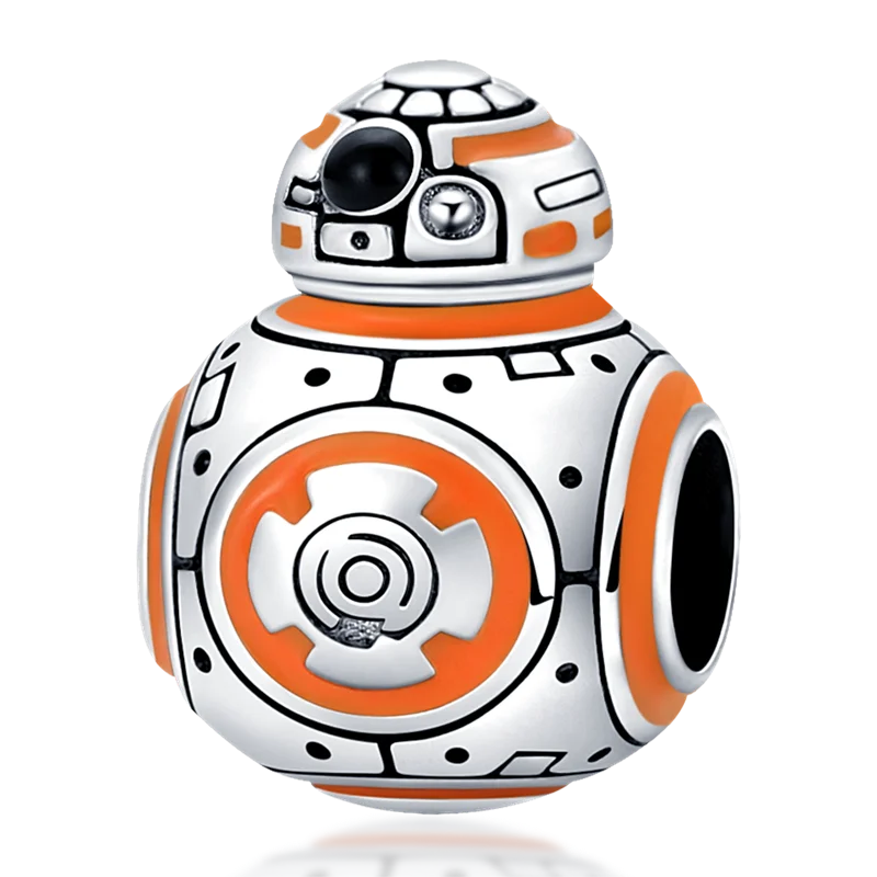 Nové 925 Sterling Silver Módní Dámské korálky s přívěskem Wolf Head Dumbo Vhodné pro náramek Pandora Náhrdelník DIY jemné šperky