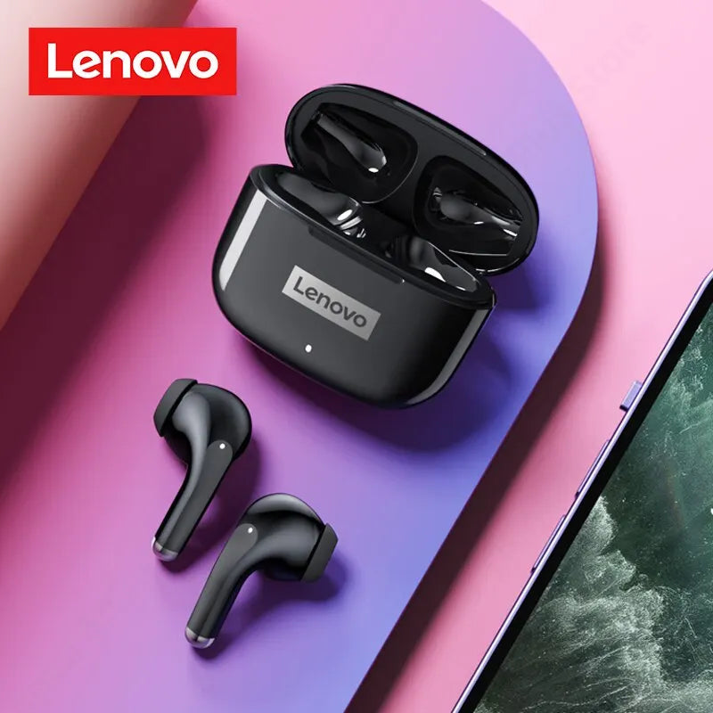 Sluchátka Lenovo LP40 Pro Bluetooth 5.3 Bezdrátová sportovní sluchátka Vodotěsná sluchátka s mikrofonem a dotykovým ovládáním TWS Headset