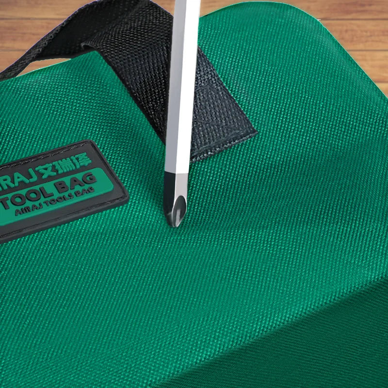 AIRAJ taška na nářadí Velkokapacitní zesílená Oxford tkanina odolná proti opotřebení Multifunkční přenosná úložná taška pro elektrikáře