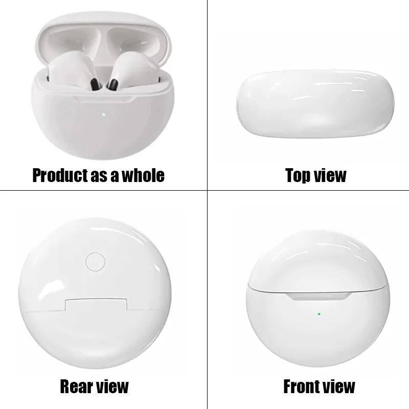 # Pro6 Bezdrátová Bluetooth sluchátka Sluchátka Tws Mini Heaset s nabíjecím pouzdrem Vodotěsná sluchátka