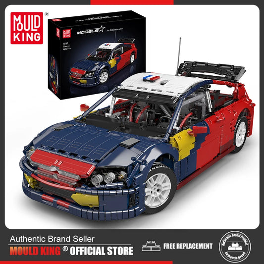 Mold King 13187 technický stavební blok auta C4 Sportovní model závodního auta Hračky Montáž Sada Cihel pro děti Dětský vánoční dárek