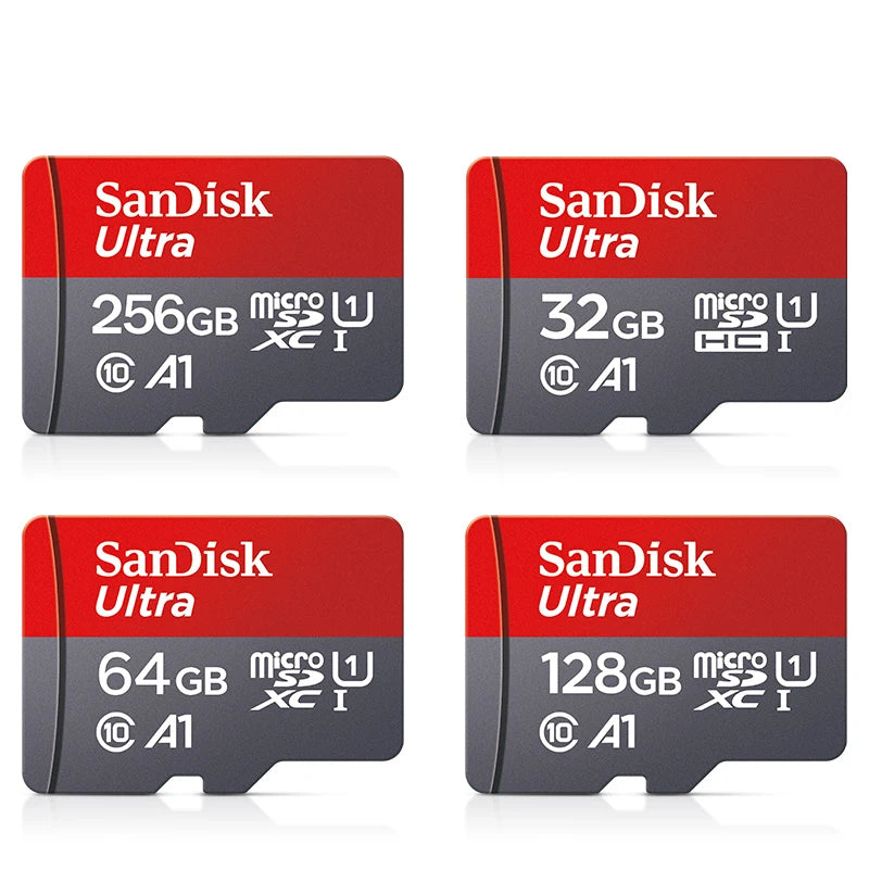 Originální paměťová karta Sandisk 256 GB 128 GB 64 GB 32 GB TF micro sd karta Class 10 UHS-1 flash karta Paměťová Microsd pro Samrtphone PC