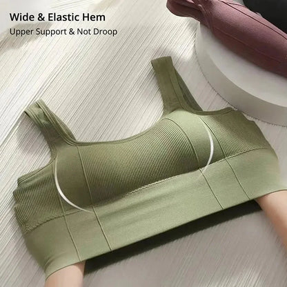 Crop topy pro ženy s vestavěnou podprsenkou, bezešvý drátěný, pohodlný sexy polstrovaná podpora, cvičení na jógu, sportovní zkrácené topy