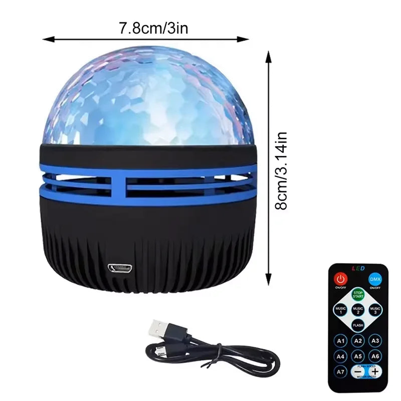 GGbingo noční světlo vlnitá projekce dobíjecí dálkové ovládání mini noční světlo pro obývací pokoj dekorace ložnice