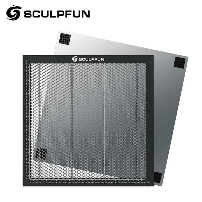 SCULPFUN S9 laserové řezání Voština 400x400mm Pracovní stůl Deska Ocelový panel Platforma pro řezání CO2 diodou laserem