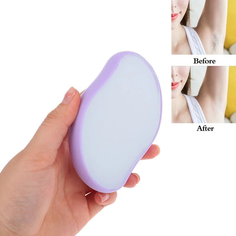 Eraser na odstranění chloupků Crystal Epil Bezbolestný Bezpečný Opakovaně použitelný Nástroj pro depilaci Easy Clean Fyzické sklo Odstraňování chloupků Eraser Body Beauty Eraser