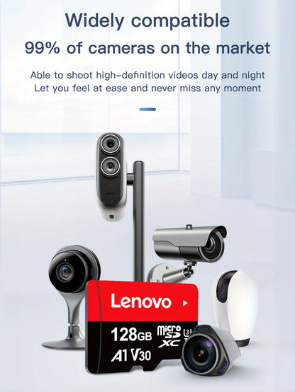 Paměťová karta Lenovo 512 GB 256 GB 128 GB 64 GB 32 GB U3 V30 4K Full HD Micro TF Mini SD karta Paměťová karta TF Flash pro telefon/počítač