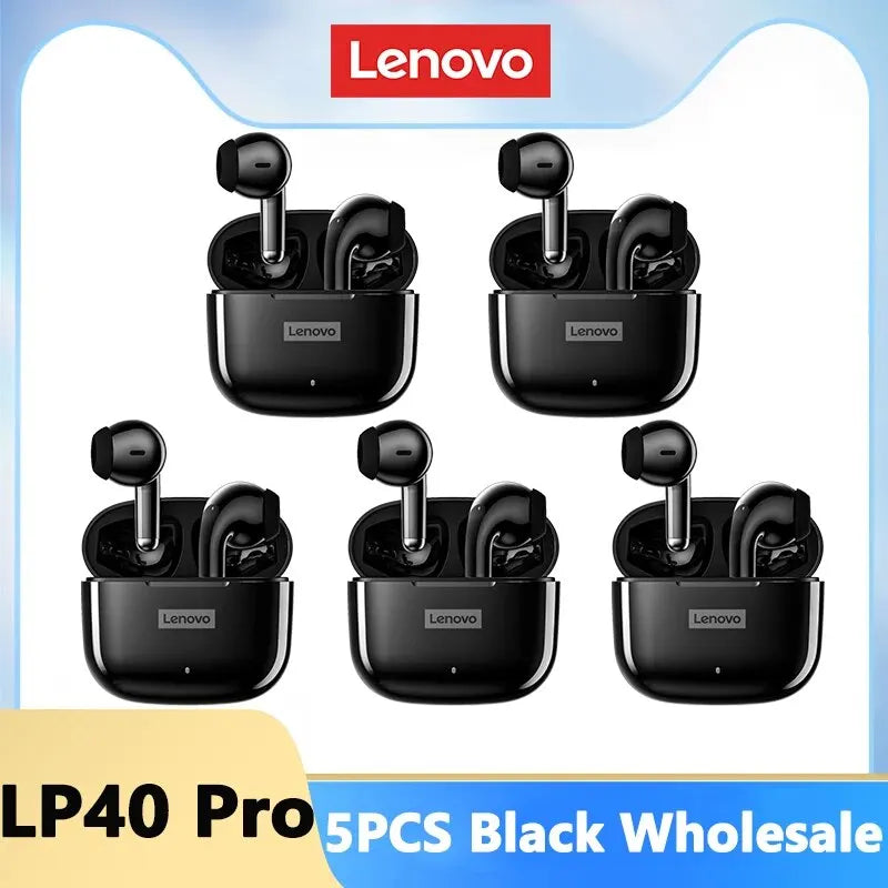 Sluchátka Lenovo LP40 Pro Bluetooth 5.3 Bezdrátová sportovní sluchátka Vodotěsná sluchátka s mikrofonem a dotykovým ovládáním TWS Headset