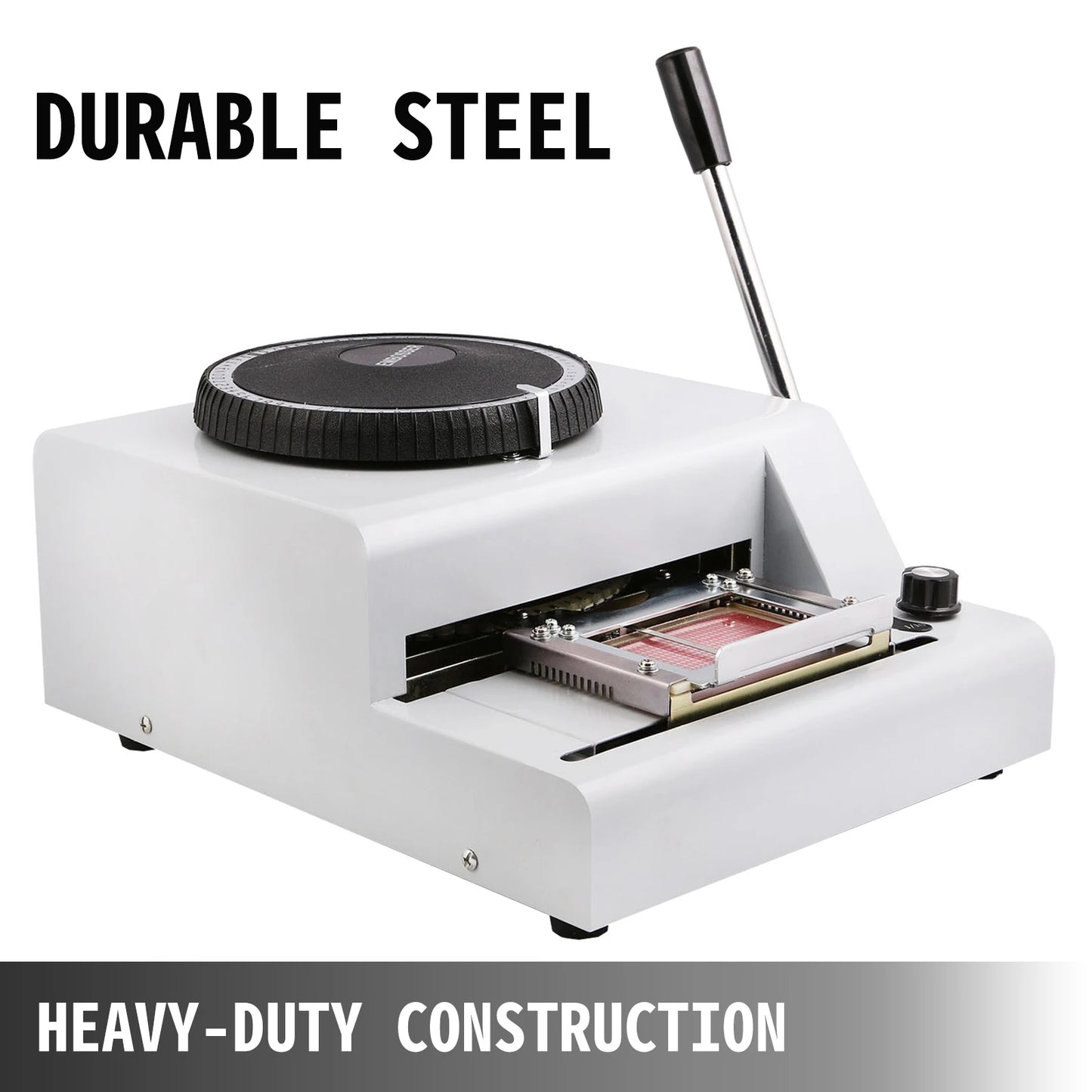 Razítkovací stroj VEVOR 85,5x55mm 72 embosovací stroj na embosování karet pro PVC ID VIP členství Razítkovací kartička Ruční embosovací stroj