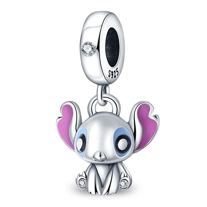 Nové 925 Sterling Silver Módní Dámské korálky s přívěskem Wolf Head Dumbo Vhodné pro náramek Pandora Náhrdelník DIY jemné šperky