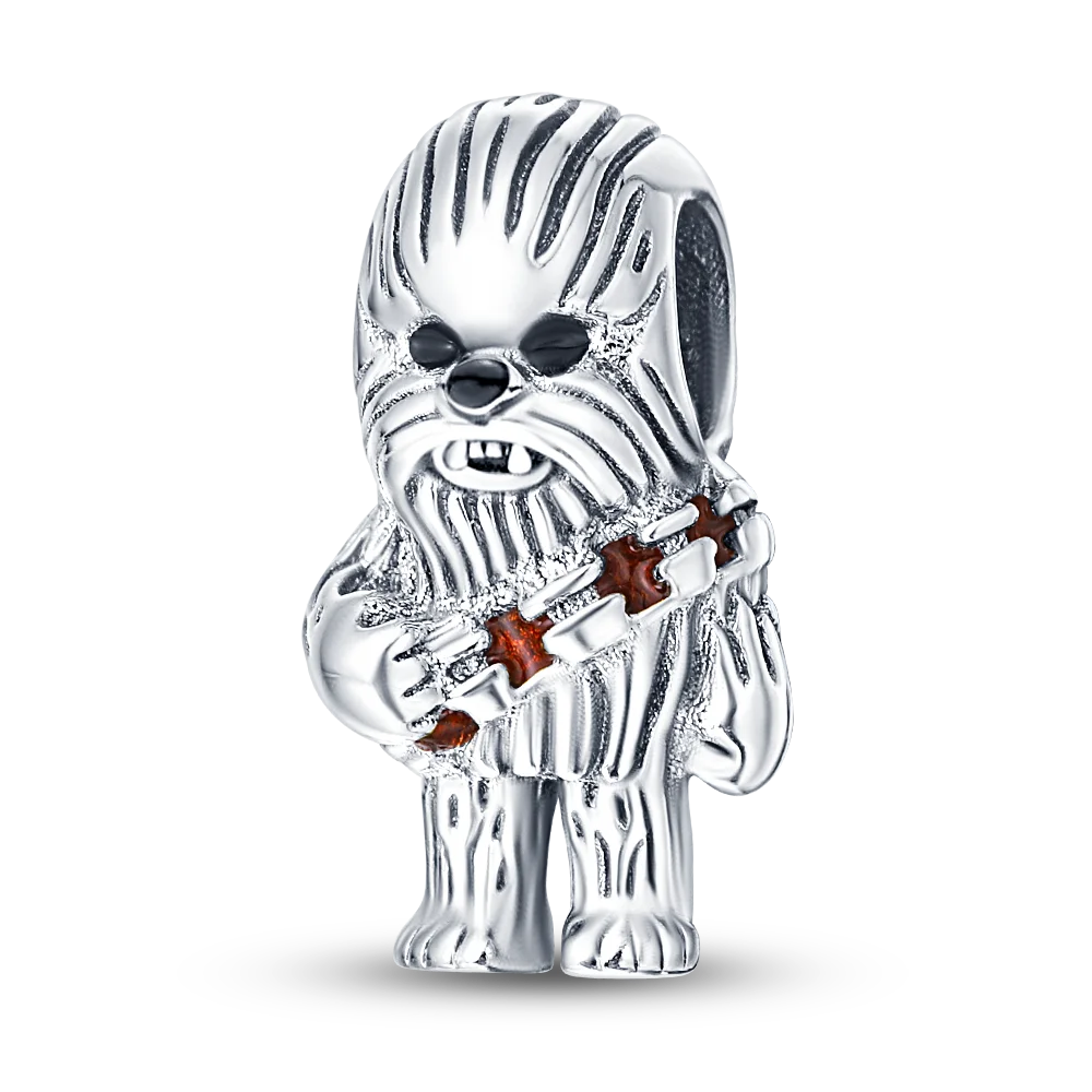 Nové 925 Sterling Silver Módní Dámské korálky s přívěskem Wolf Head Dumbo Vhodné pro náramek Pandora Náhrdelník DIY jemné šperky