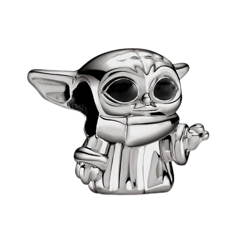 Nové 925 Sterling Silver Módní Dámské korálky s přívěskem Wolf Head Dumbo Vhodné pro náramek Pandora Náhrdelník DIY jemné šperky