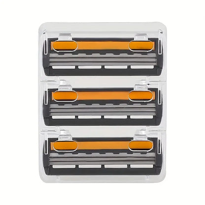 Různé balíčky Chránič pokožky Protiskluzová rukojeť Náhradní trojité břity Opakovaně použitelné bezpečnostní manuální holicí strojky pro muže Holení Koupání Cestování