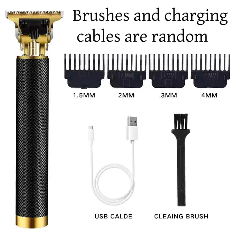 Elektrický zastřihovač vlasů Profesionální USB bezdrátový zastřihovač Profesionální zastřihovač vousů Sada pro úpravu vlasů Stroj na stříhání vlasů