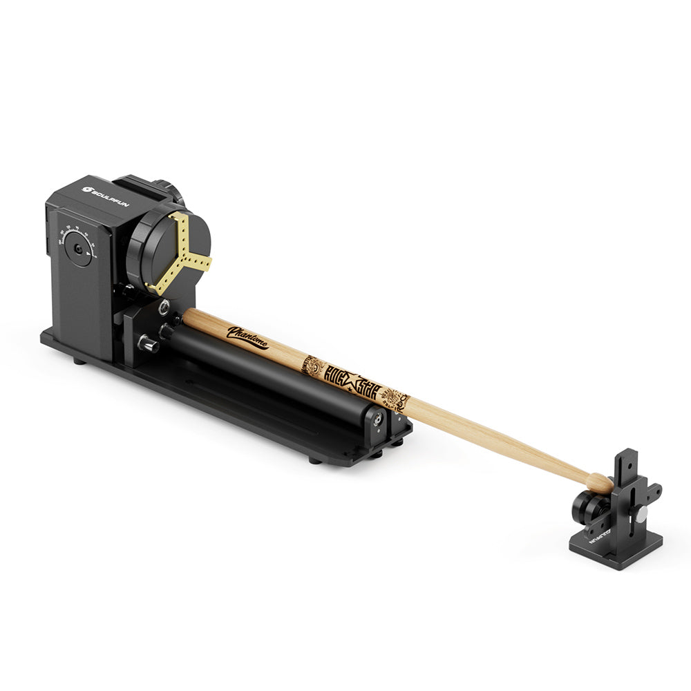SCULPFUN RA Pro Max 4 in 1 Laser Rotary Module with Roller, for Laser Engraving Cylindrical/Irregularly Round Objects