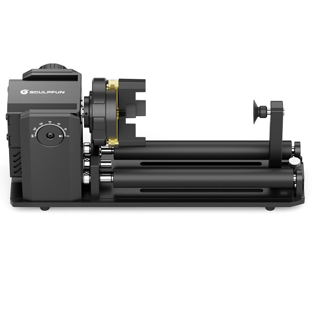 SCULPFUN RA Pro Max 4 in 1 Laser Rotary Module with Roller, for Laser Engraving Cylindrical/Irregularly Round Objects