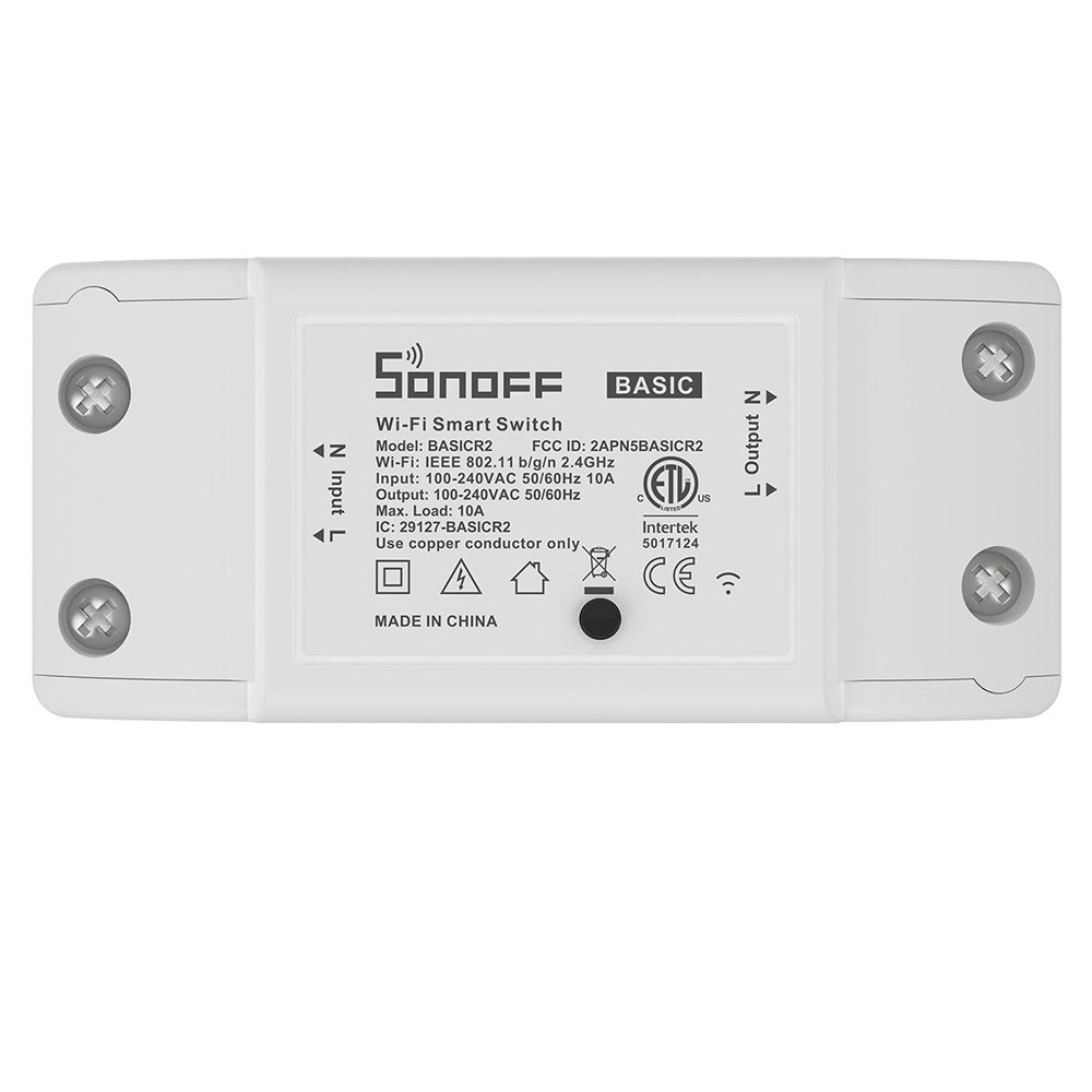 SONOFF Basic R2 Wireless WiFi Smart Switch, DIY Module, for Smart Home Automation, Voice Control, Works with Alexa &amp; Google Home