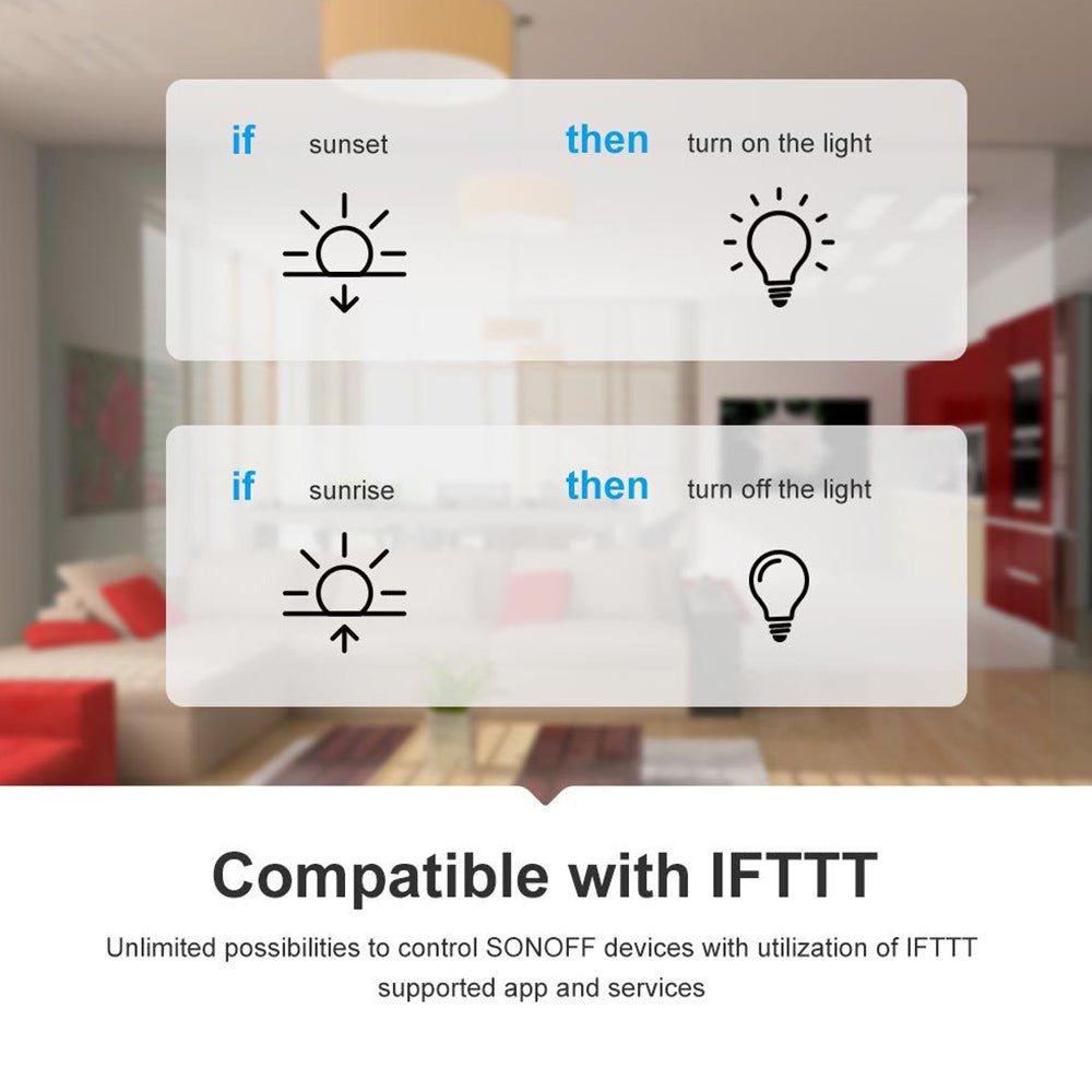 SONOFF Basic R2 Wireless WiFi Smart Switch, DIY Module, for Smart Home Automation, Voice Control, Works with Alexa &amp; Google Home