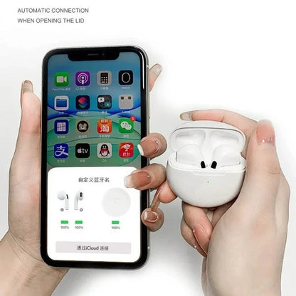 #Original Air Pro 6 TWS Bezdrátová sluchátka Bluetooth sluchátka pro iPhone 15 14 13 12 Pro Max Mini Headset Sluchátka Příslušenství