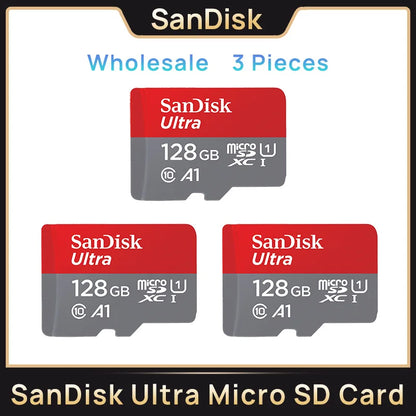 Paměťová karta SanDisk Ultra A1 Micro SD V10 C10 U1 32GB 64G 128G 256G 512G 1TB TF Flash karta pro telefon s fotoaparátem Nintendo Switch