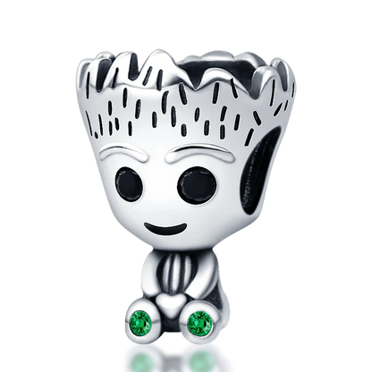 Nové 925 Sterling Silver Módní Dámské korálky s přívěskem Wolf Head Dumbo Vhodné pro náramek Pandora Náhrdelník DIY jemné šperky